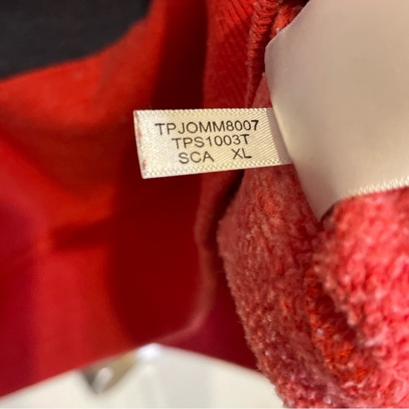 Tommy Hilfiger Sport Womens XL Red Navy Gray Colorblock Crew Sweatshirt - Picture 5 of 7